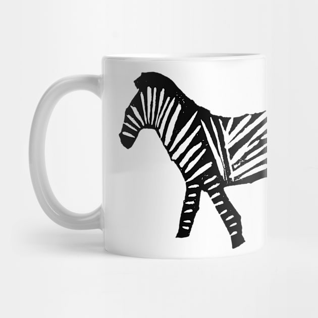 Zebras Pattern in Black and White by Piakolle